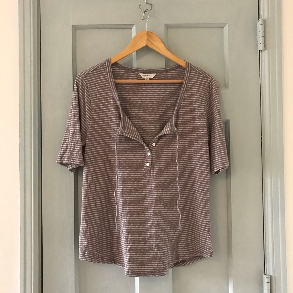 Lucky Brand Striped Henley